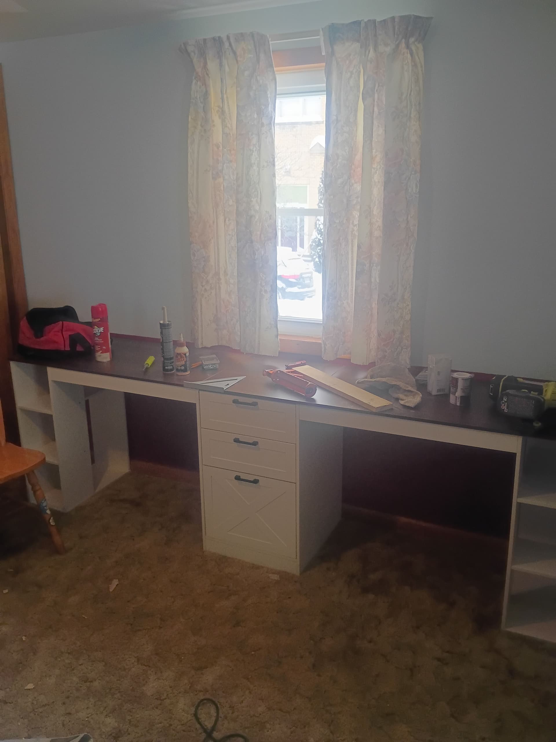 Gallery photos for Home Office Overhaul with Custom Shelving: Image #6