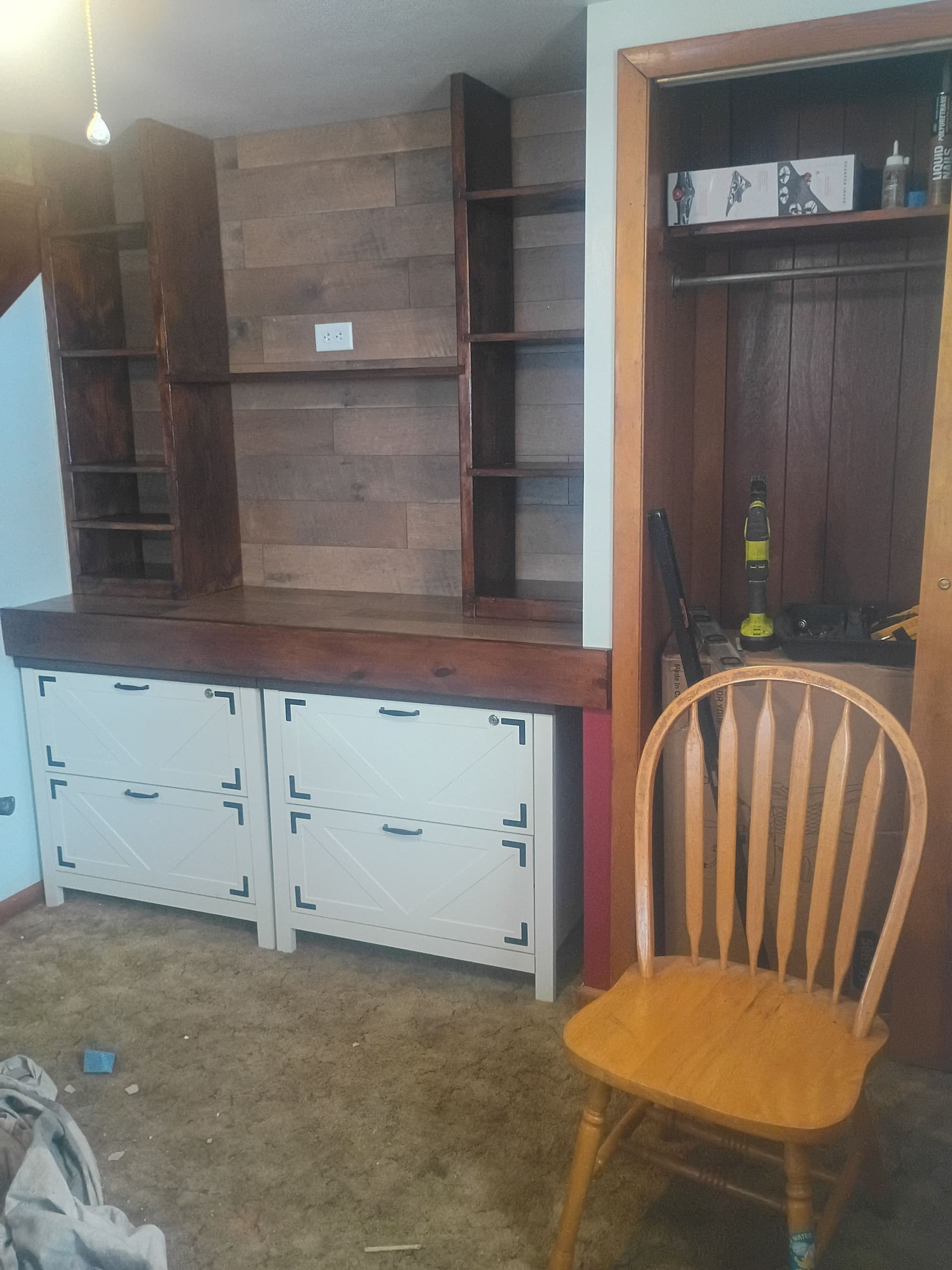 Gallery photos for Home Office Overhaul with Custom Shelving: Image #5