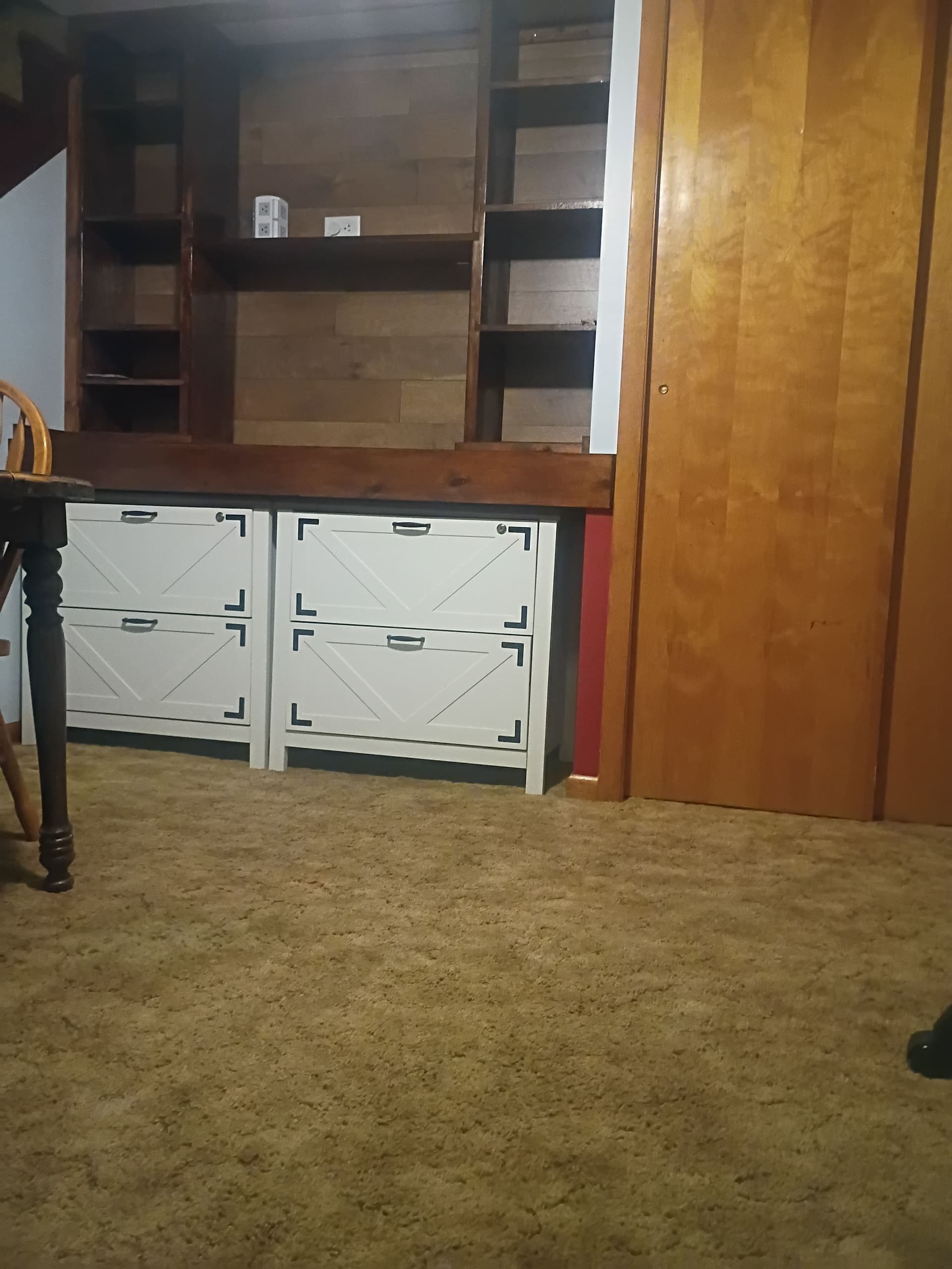 Gallery photos for Home Office Overhaul with Custom Shelving: Image #4