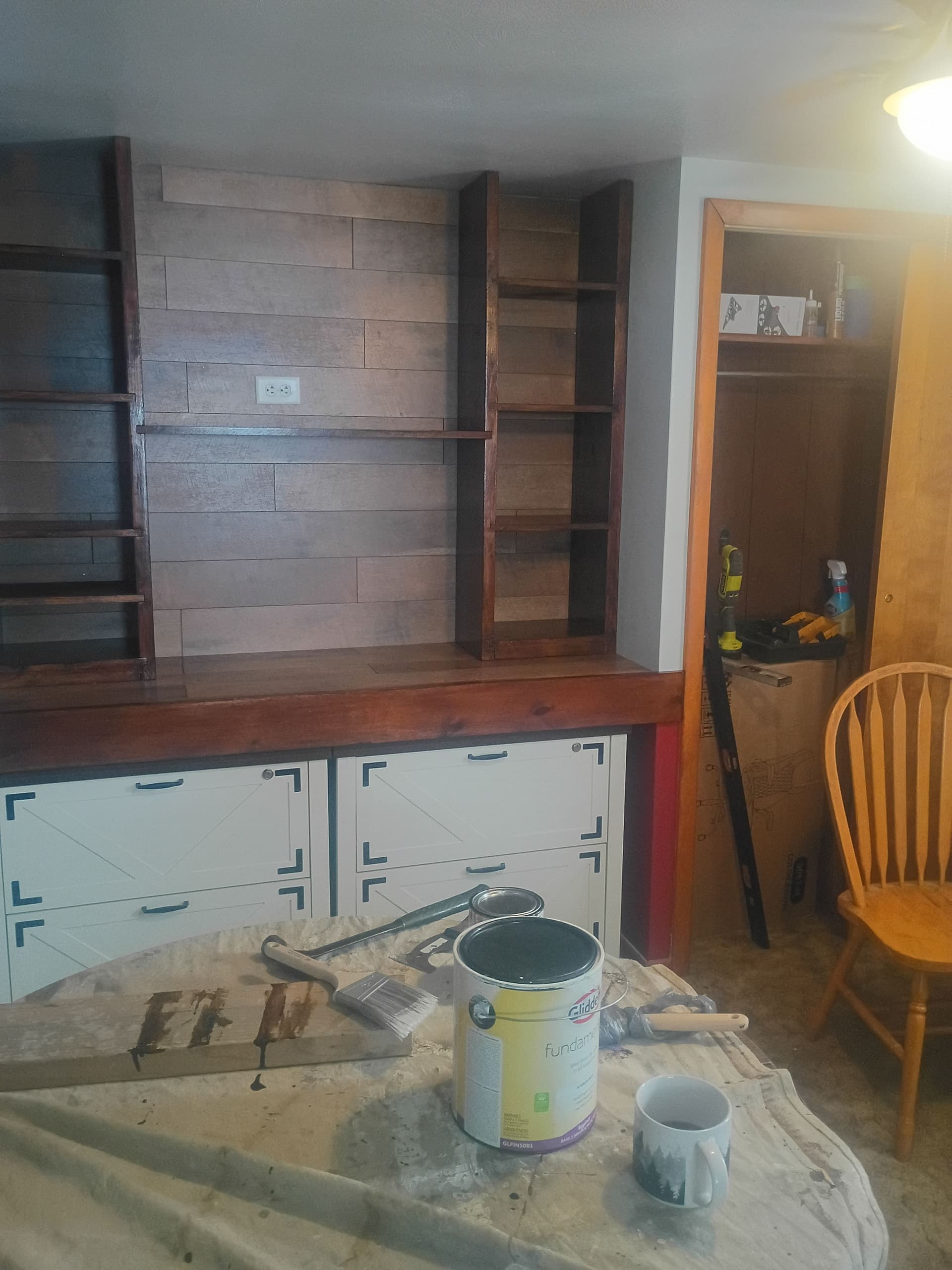 Gallery photos for Home Office Overhaul with Custom Shelving: Image #7