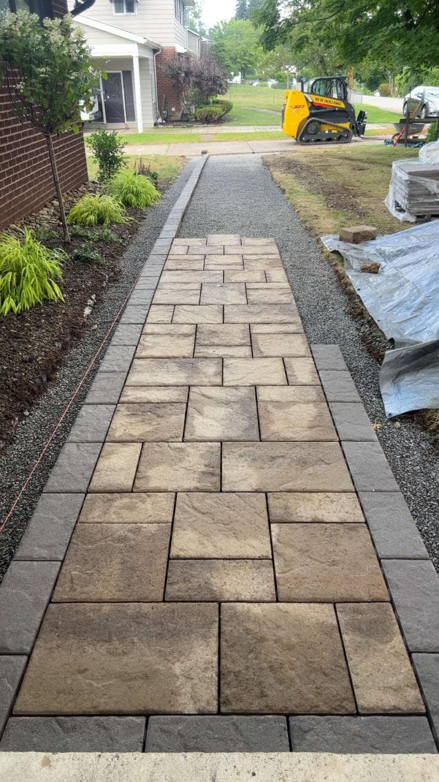 Beautifully Crafted Stone Pathway for a More Inviting Entry