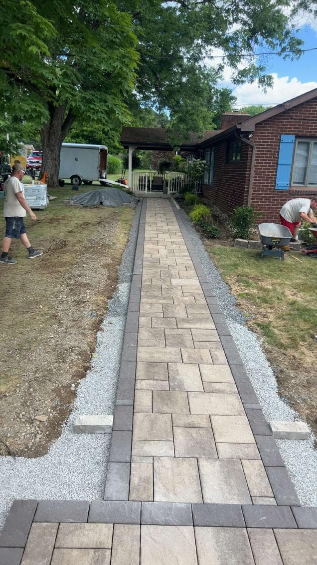 Gallery photos for Beautifully Crafted Stone Pathway for a More Inviting Entry: Image #2